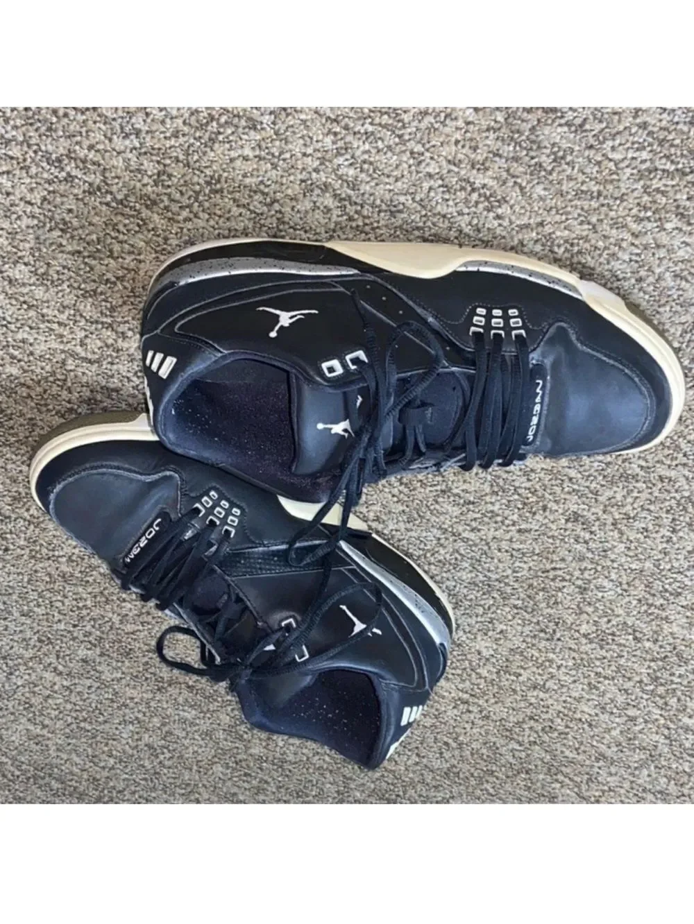 Jordan Men's Sneakers in Black and Cream Size 12 US 317820-011